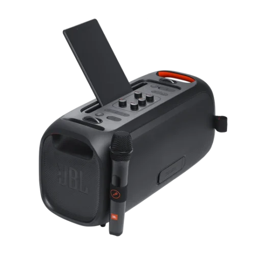 JBL PartyBox On-the-Go Essential Portable Party Speaker Built-in Lights and Wireless Mic